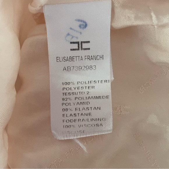 Elisabetta Franchi White Puff Sleeve Bubble Mini Dress 37547 - Picture 9 of 11